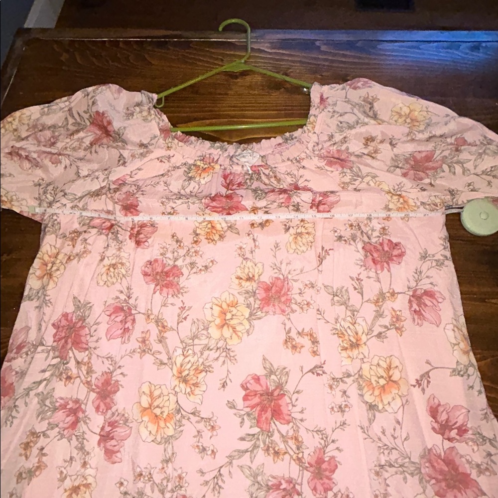 NAIF Floral Blush Mini Dress - Picture 9 of 10